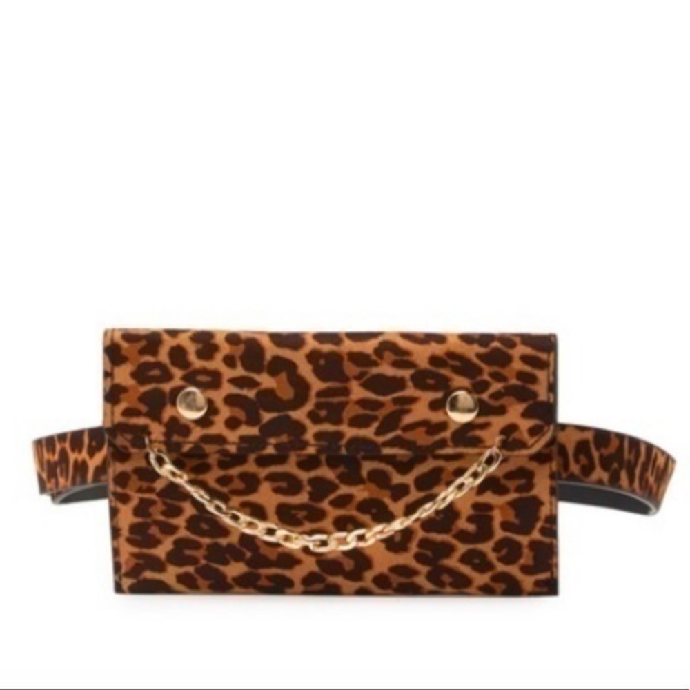 Pink Haley Evie Leopard Belt Bag